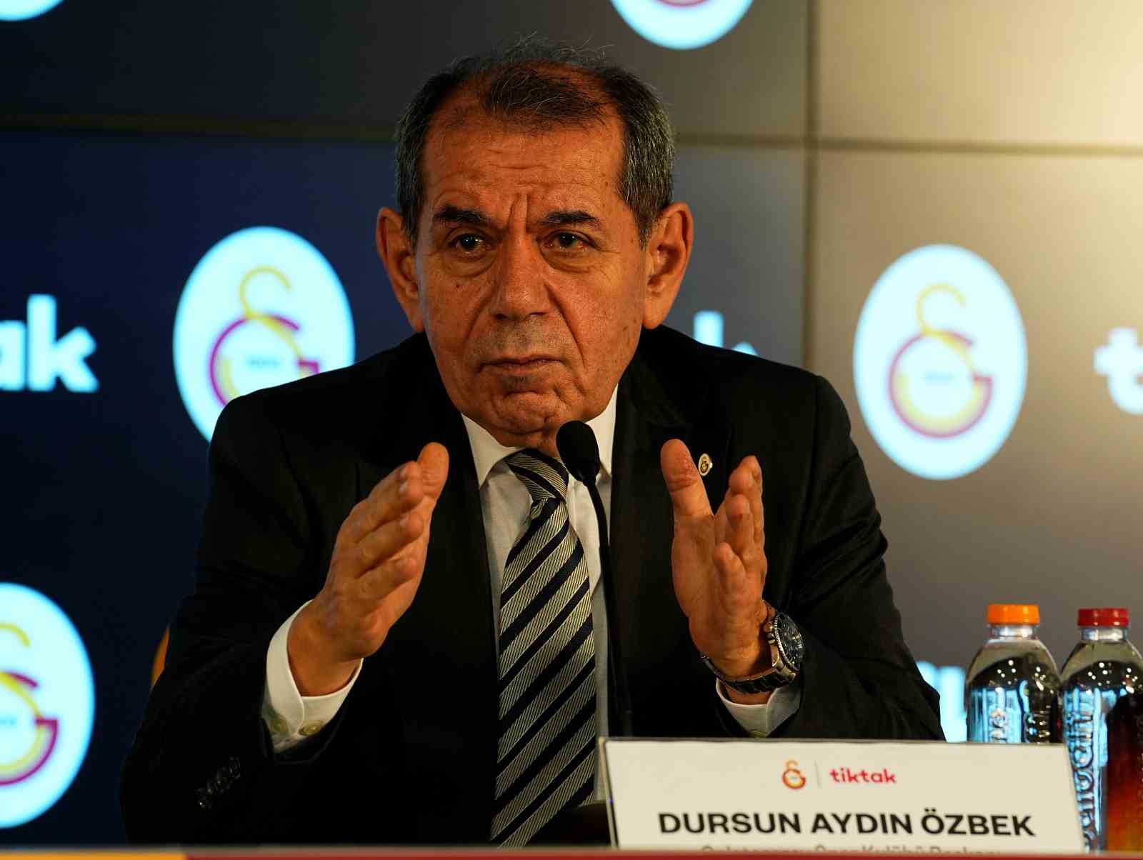 Dursun Özbek: "’Dursun Özbek para harcamıyor’ söylemini kabul etmiyorum"
