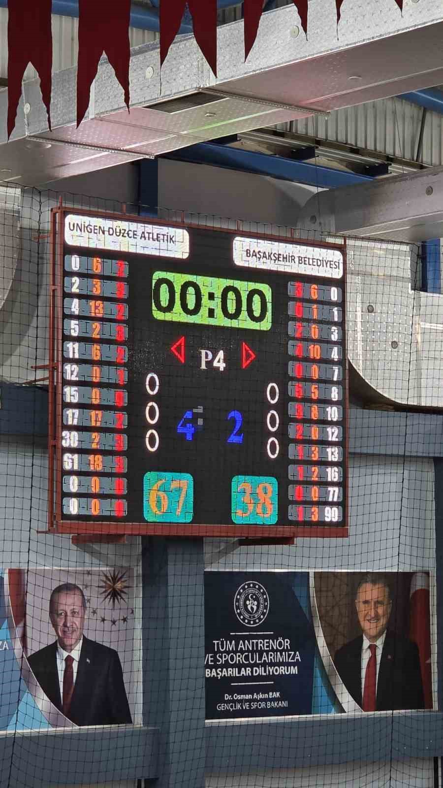 Düzce atletik bölgesel basketbolda çeyrek finale yükseldi
