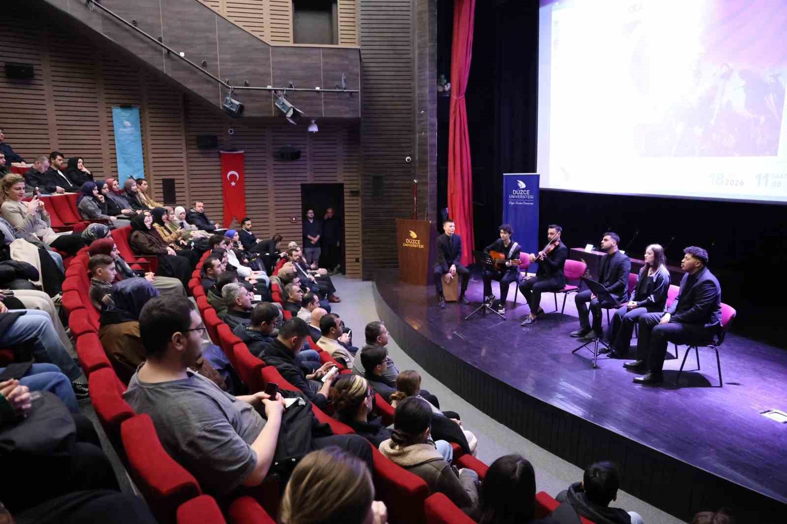 Düzce Üniversitesi’nde Çanakkale Zaferinin 111. yılı kutlandı
