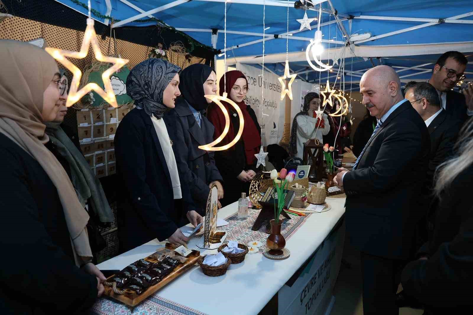Düzce Üniversitesi’nde Ramazan sokağı etkinlikleri başladı

