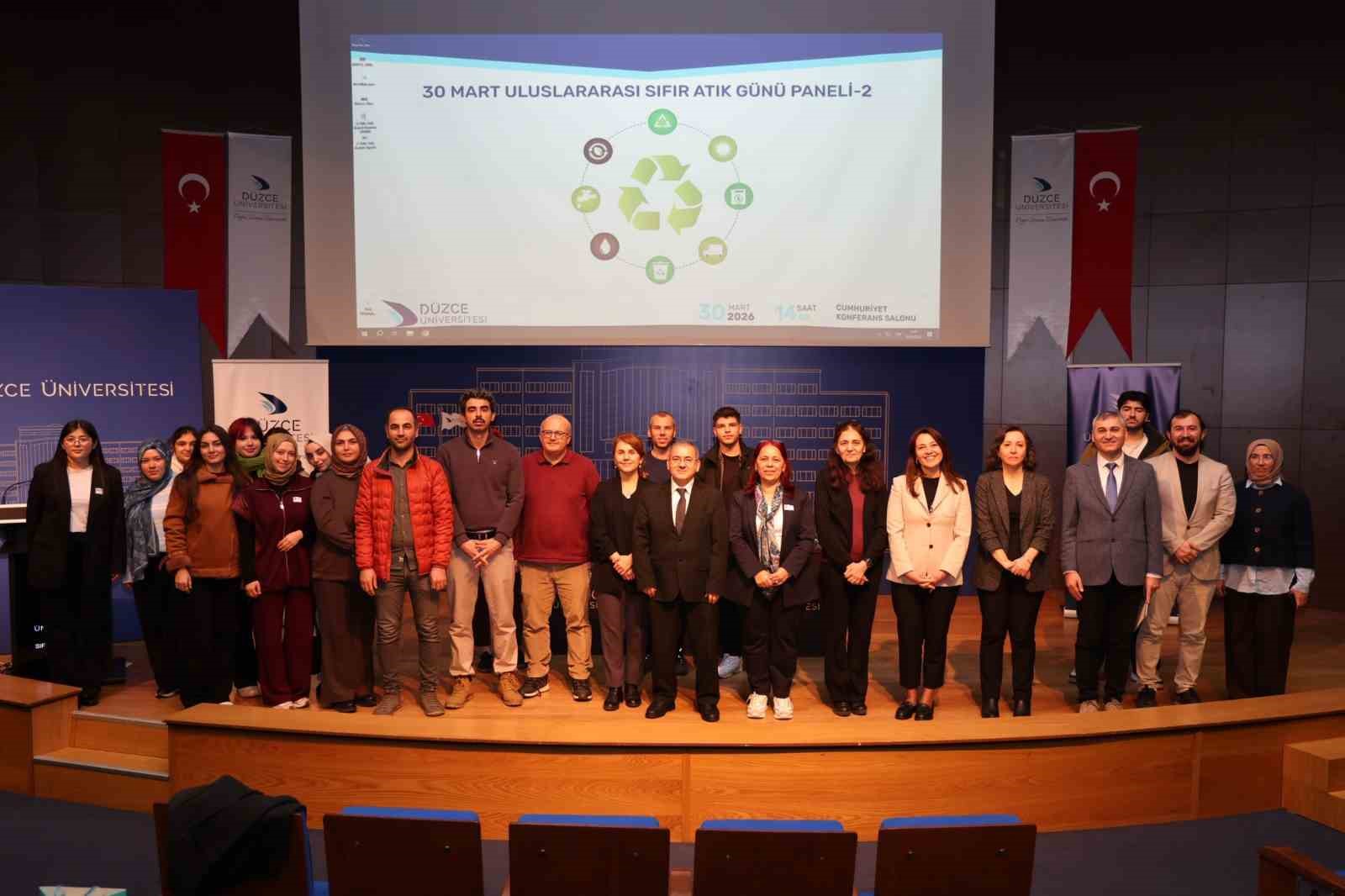 Düzce Üniversitesi’nde uluslararası sıfır atık günü paneli gerçekleştirildi
