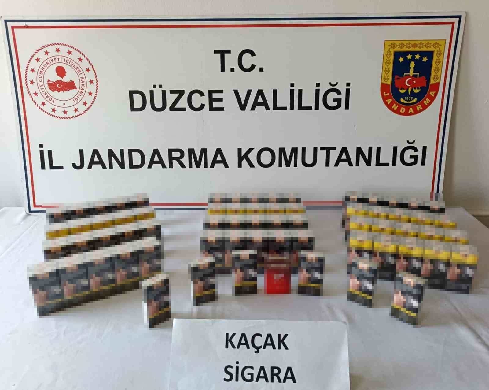 Düzce’de 177 bin 400 makaron ele geçirildi
