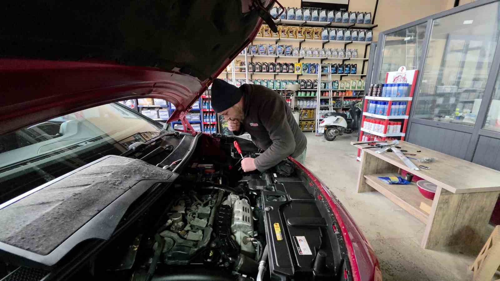 Düzce’de eksi 10 derecede sanayi mesaisi
