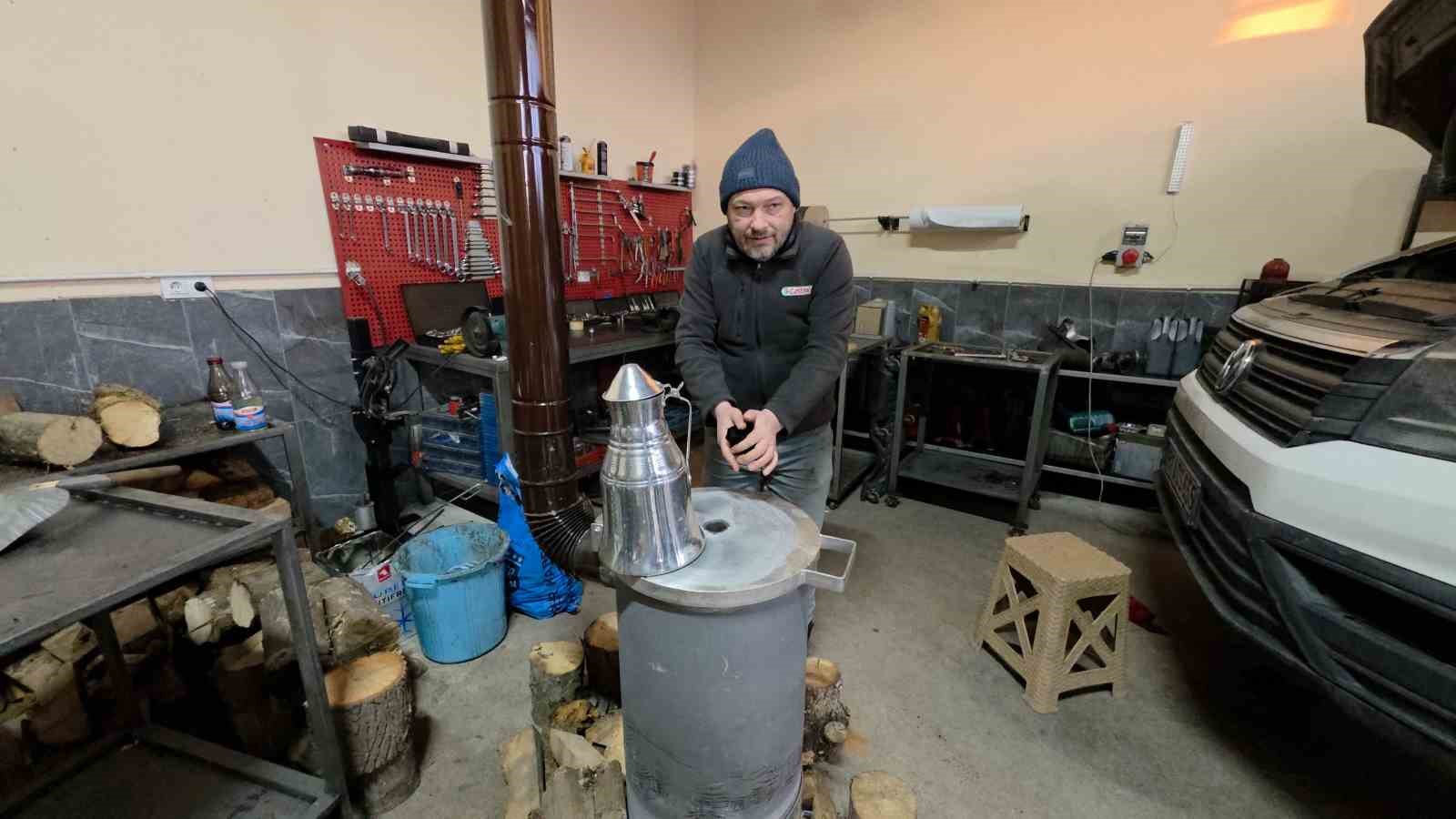 Düzce’de eksi 10 derecede sanayi mesaisi
