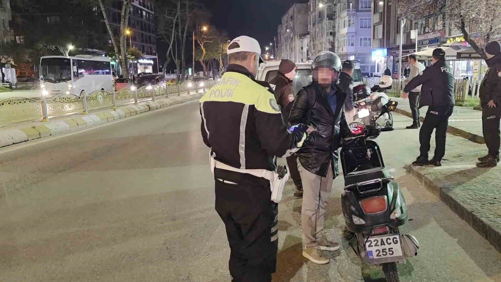 Edirne’de asayiş ve trafik uygulaması
