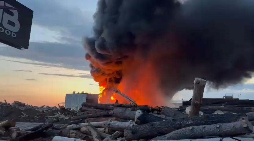 Edirne’de kereste fabrikasında yangın

