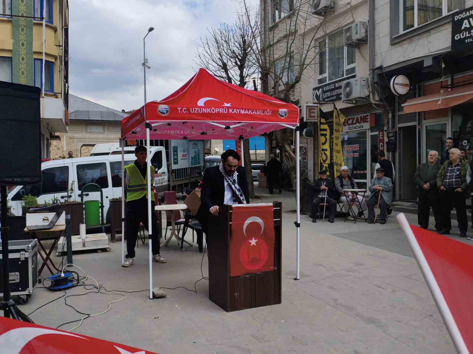Edirne’de STK’lardan Mescid-i Aksa tepkisi
