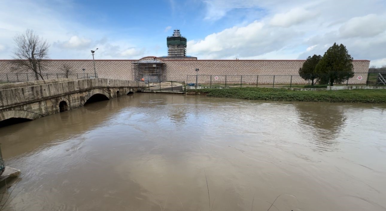 Edirne’de Tunca Nehri taştı
