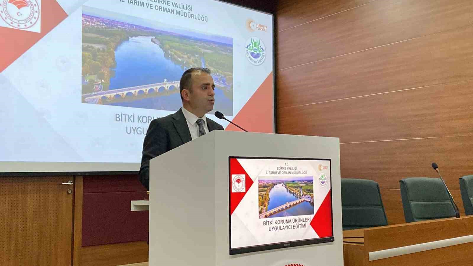 Edirne’de üreticiye B-Reçete eğitimi verildi
