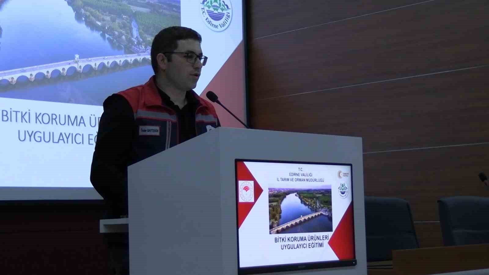 Edirne’de üreticiye B-Reçete eğitimi verildi
