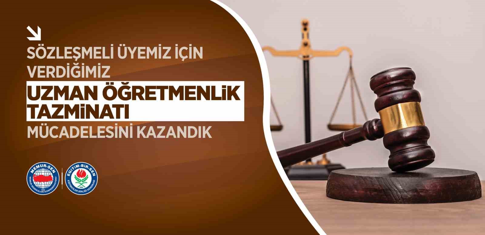 Eğitim-Bir-Sen’in açtığı davada sözleşmeli öğretmenler için emsal karar
