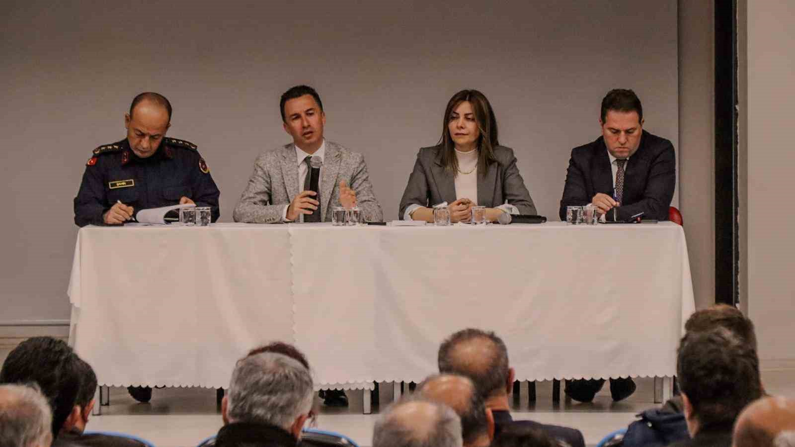 Eğitim ortamları ve okul güvenliği için toplanıldı
