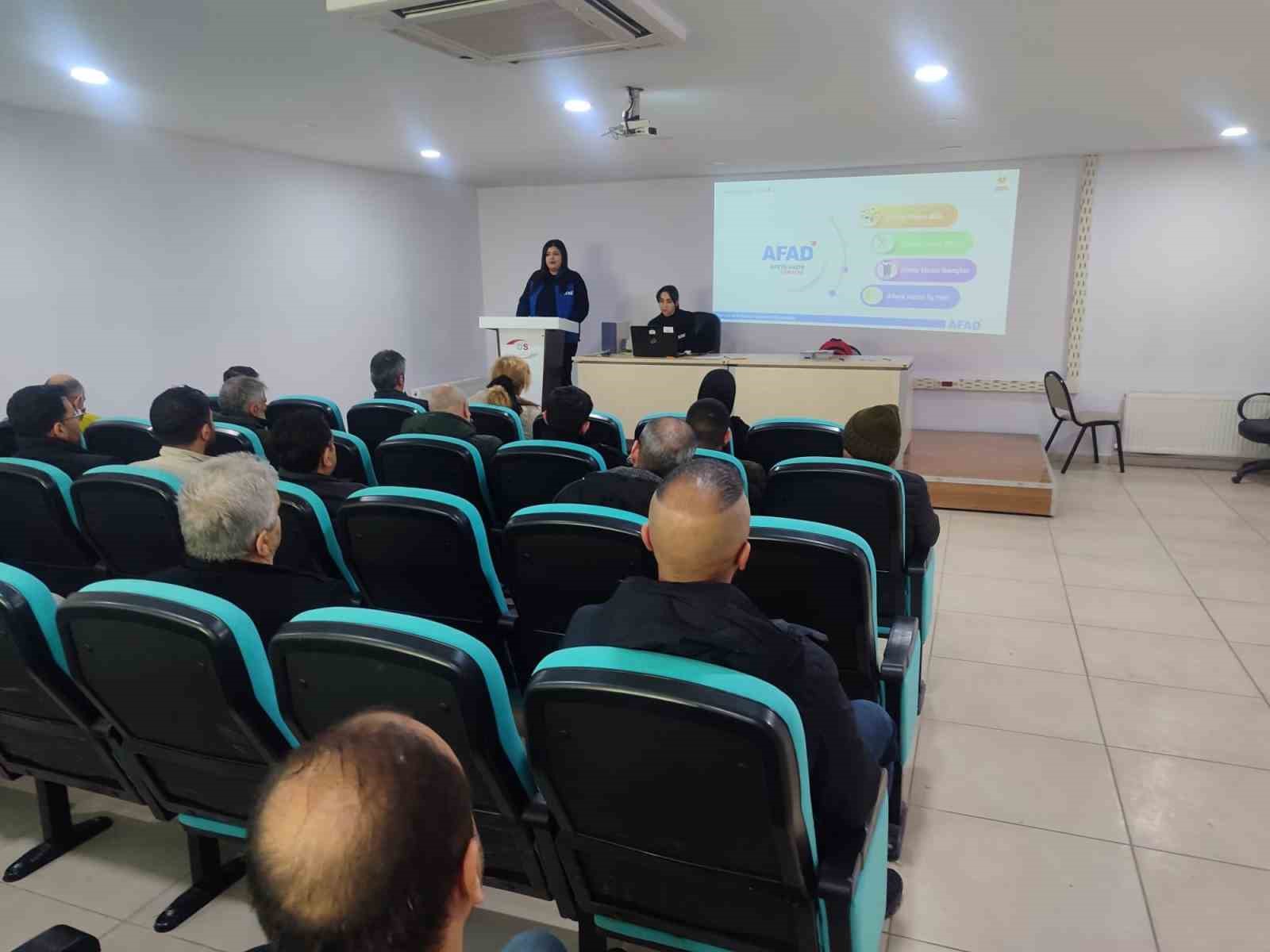 Elazığ’da afet farkındalık eğitimleri
