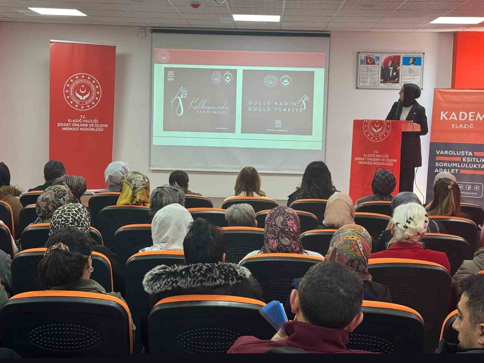 Elazığ’da kadının güçlendirilmesine yönelik eğitim
