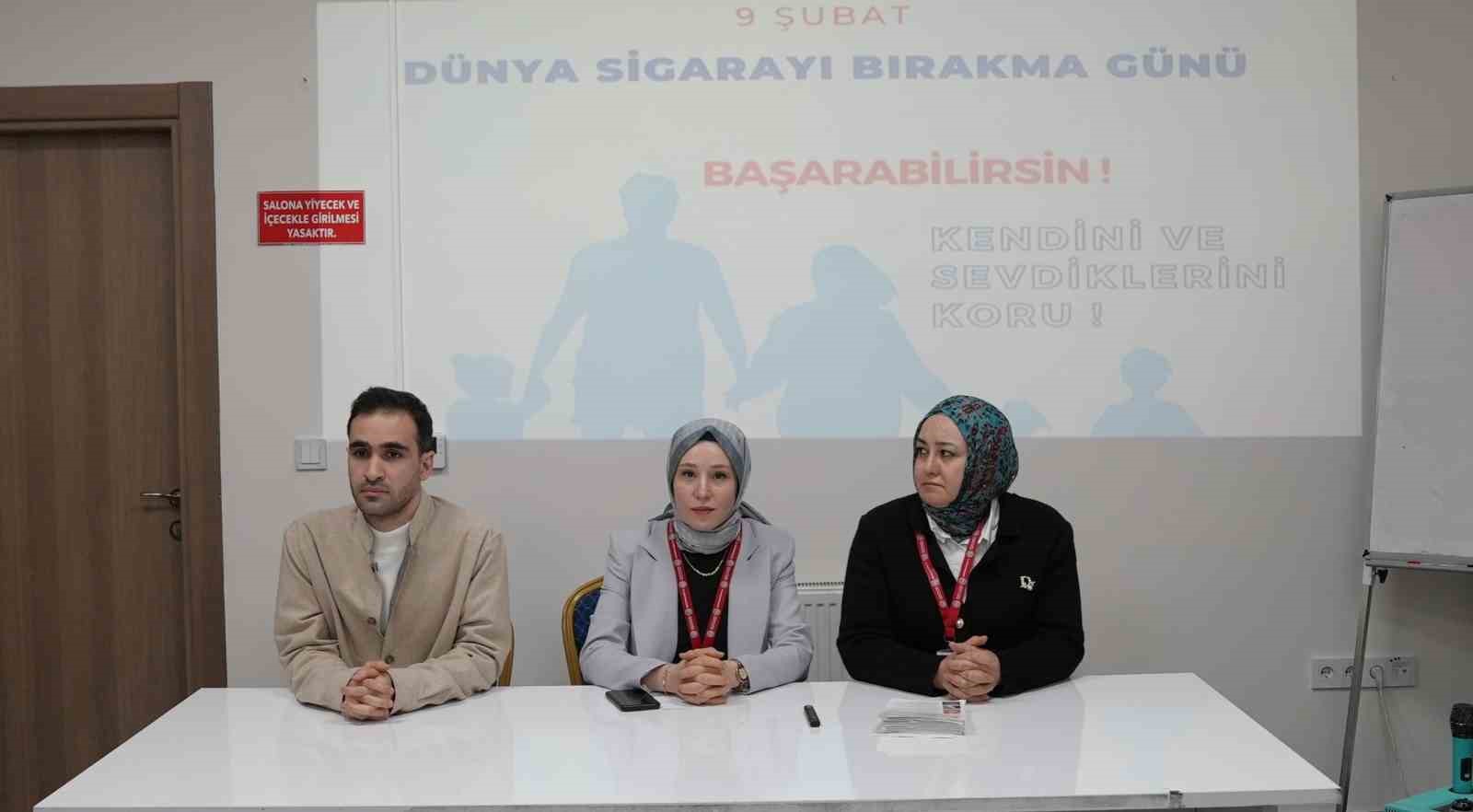 Elazığ’da sigaranın zararları anlatıldı
