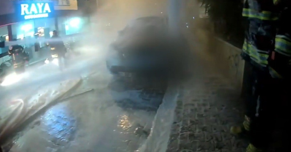 Elektrikli araç yangınına teknolojik müdahale
