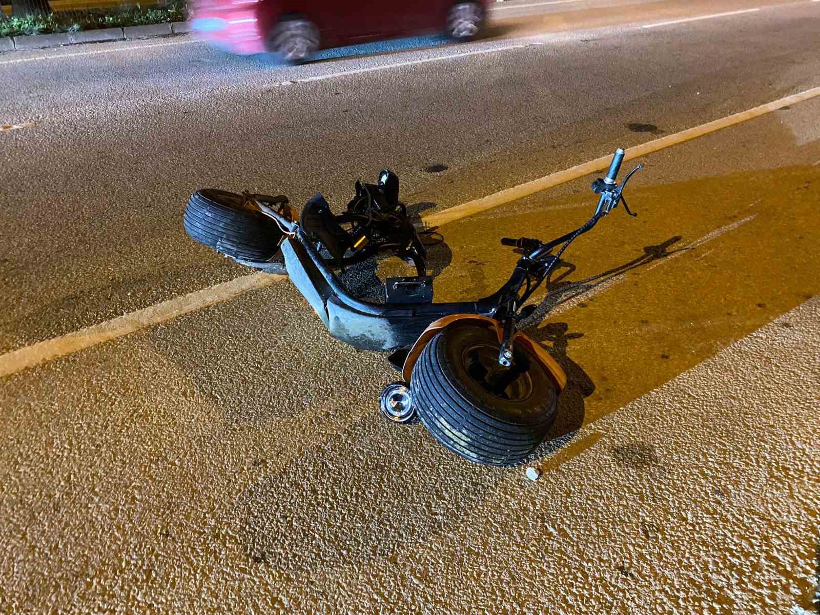 Emekli polis memuru kazada hayatını kaybetti: O anlar kamerada
