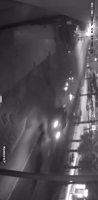 Emekli polis memuru kazada hayatını kaybetti: O anlar kamerada
