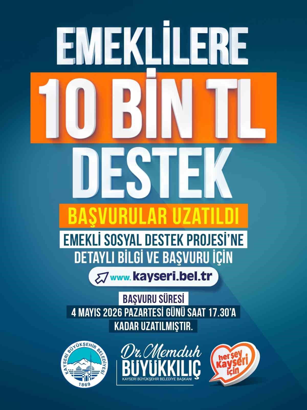 Emeklilere 10 bin TL destek başvuru süresi uzatıldı
