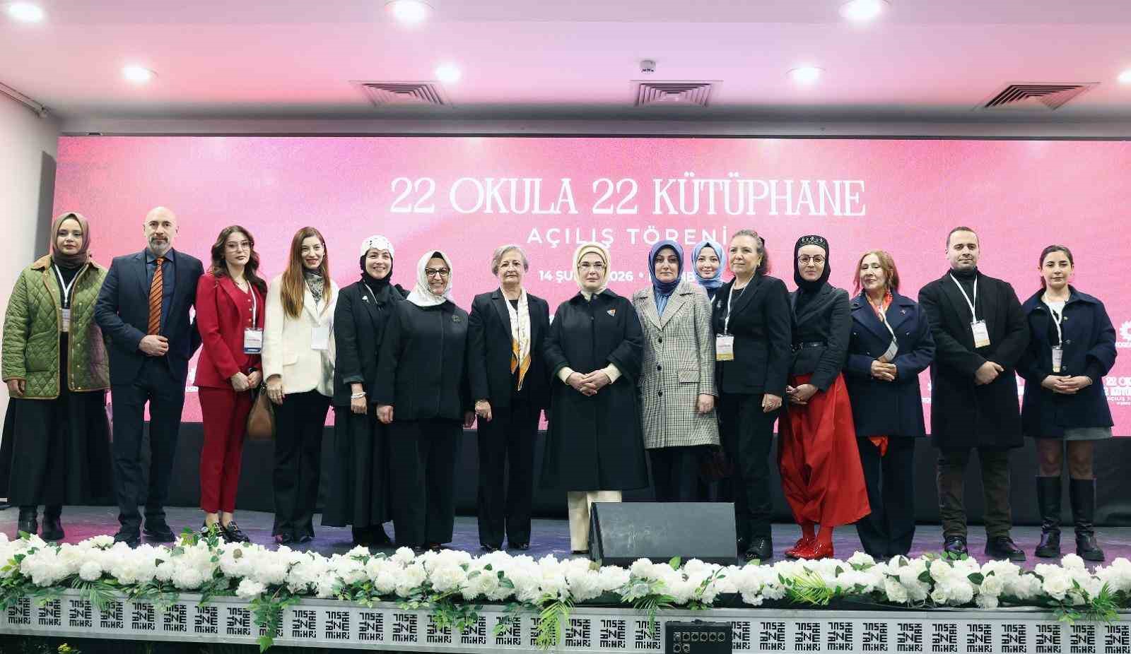 Emine Erdoğan: "Kütüphane okulların kalbidir, ruhudur, can damarıdır"
