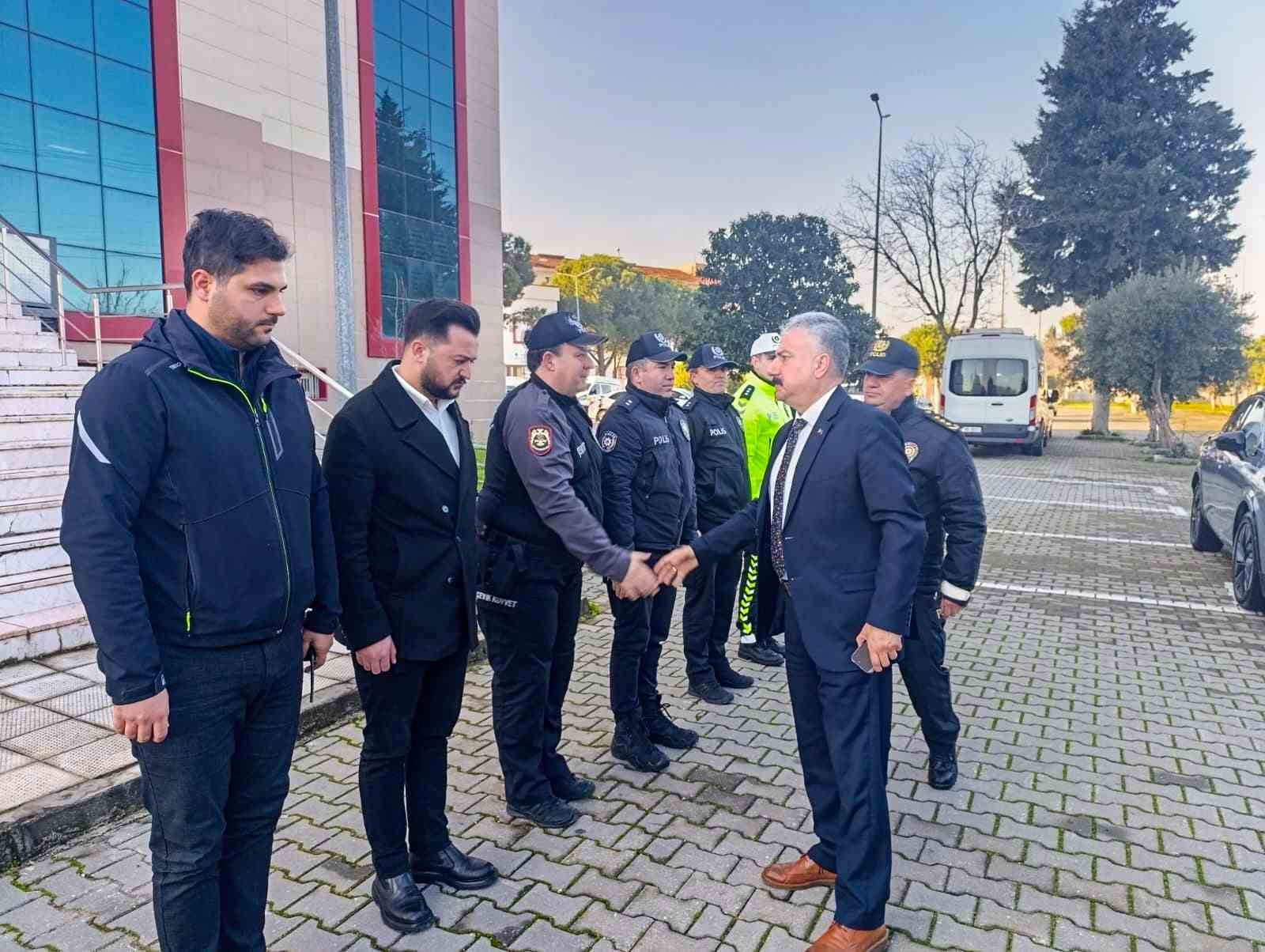 Emniyet Müdürü Aktaş ilçelerde güvenlik denetimi yaptı
