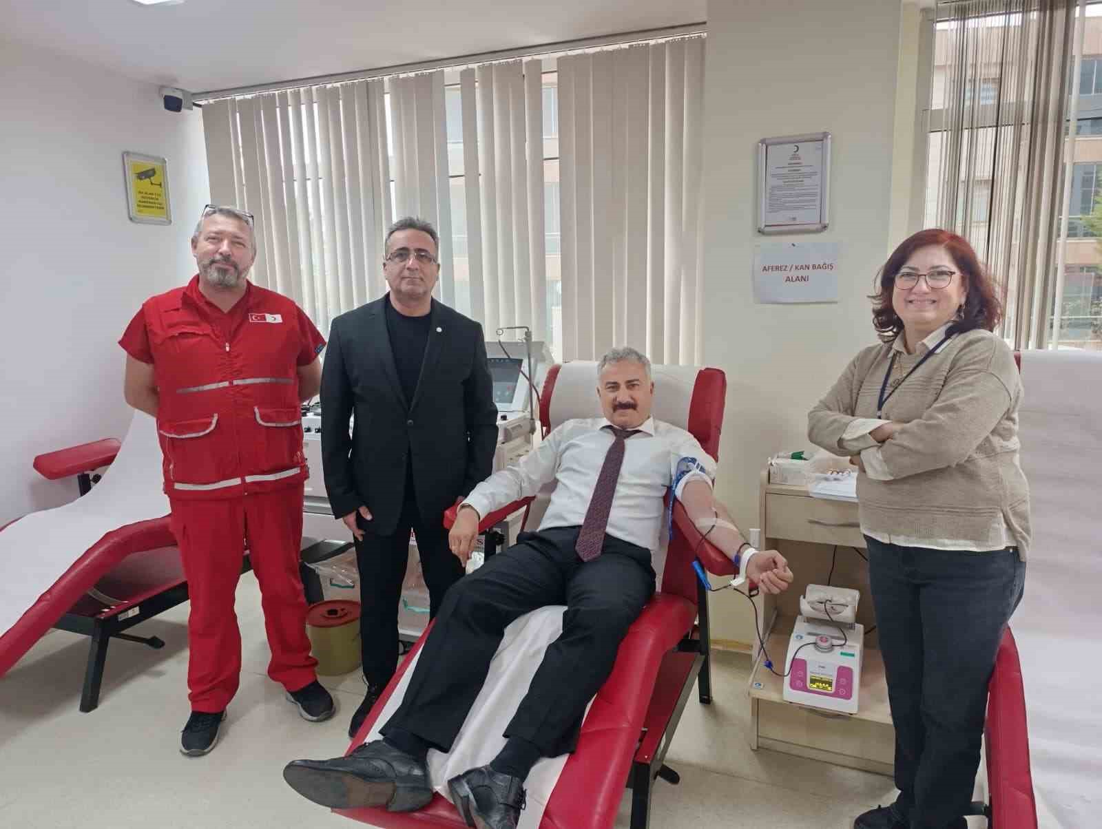 Emniyet Müdürü Aktaş’tan 23’üncü kan bağışı
