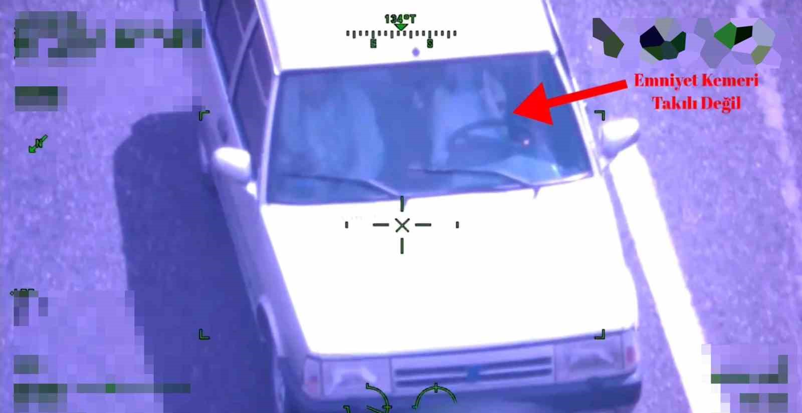 Emniyet’in ‘Uçan Göz’ü havadan denetim yaptı
