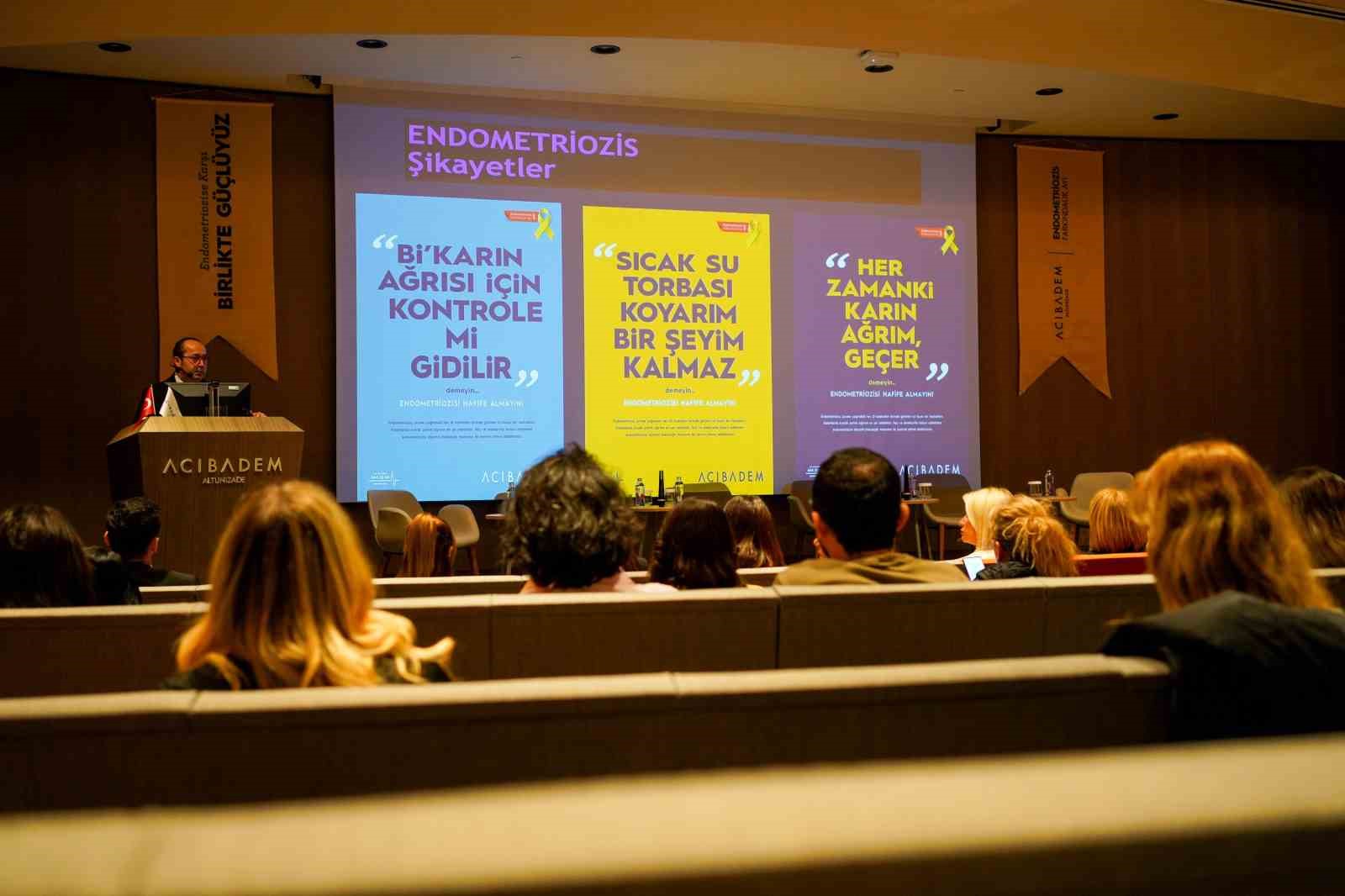 Endometriozis etkinliğinde hastalar yaşadıkları sıkıntıları, uzmanlar tanı ve tedaviyi anlattı
Endometriozis etkinliğinde hastalar yaşadıkları sıkıntıları, uzmanlar tanı ve tedaviyi anlattı