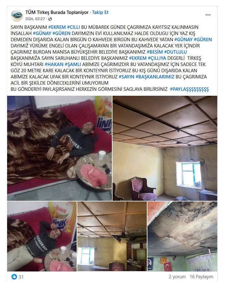 Engelli vatandaşın barınma sorunu konteyner evle çözüldü
