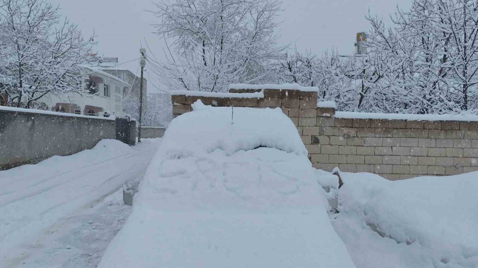 Erciş’te kar yağışı
