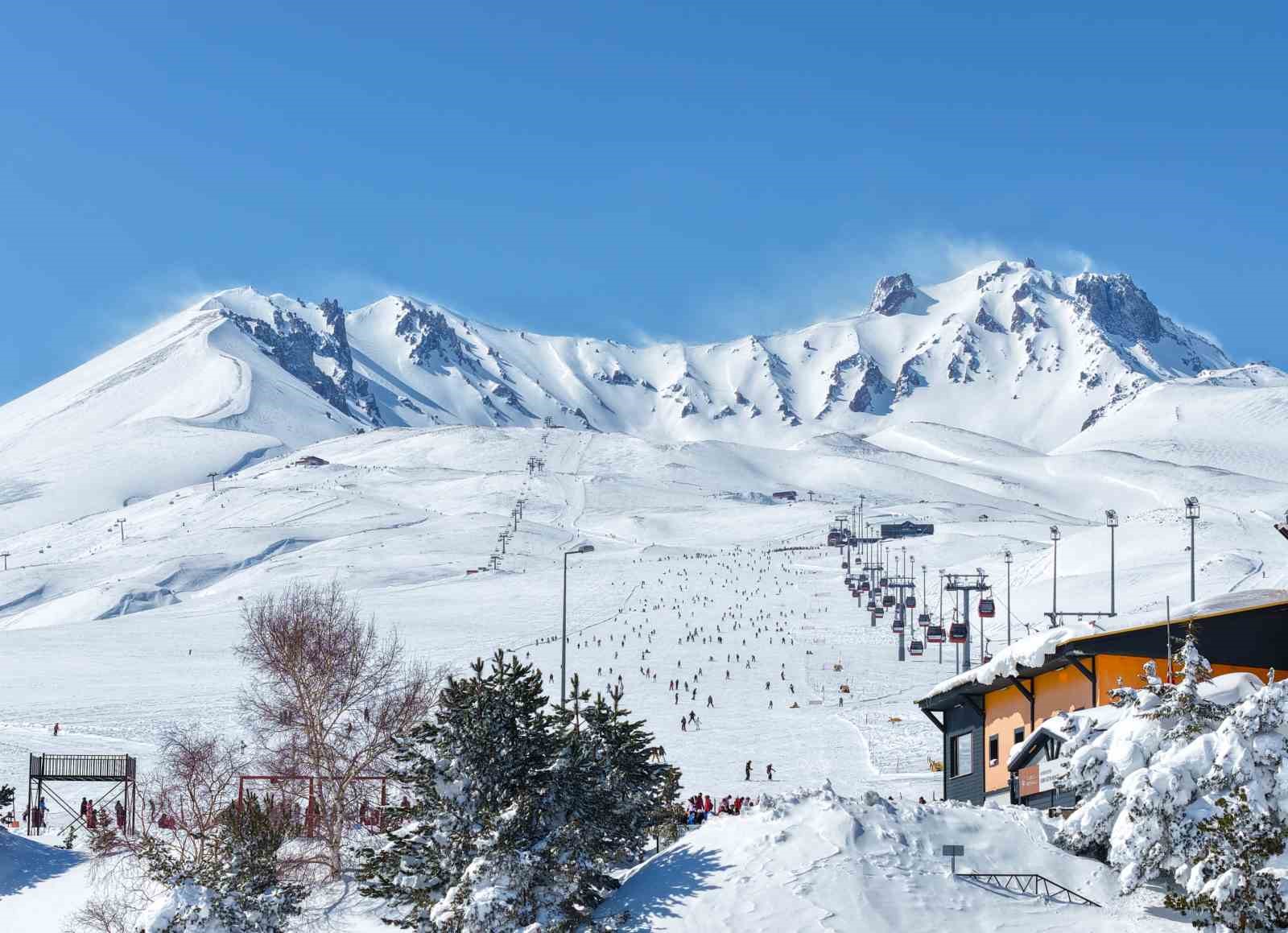 Erciyes, ara tatil ve Ramazan Bayramı’nda kayakseverleri bekliyor
