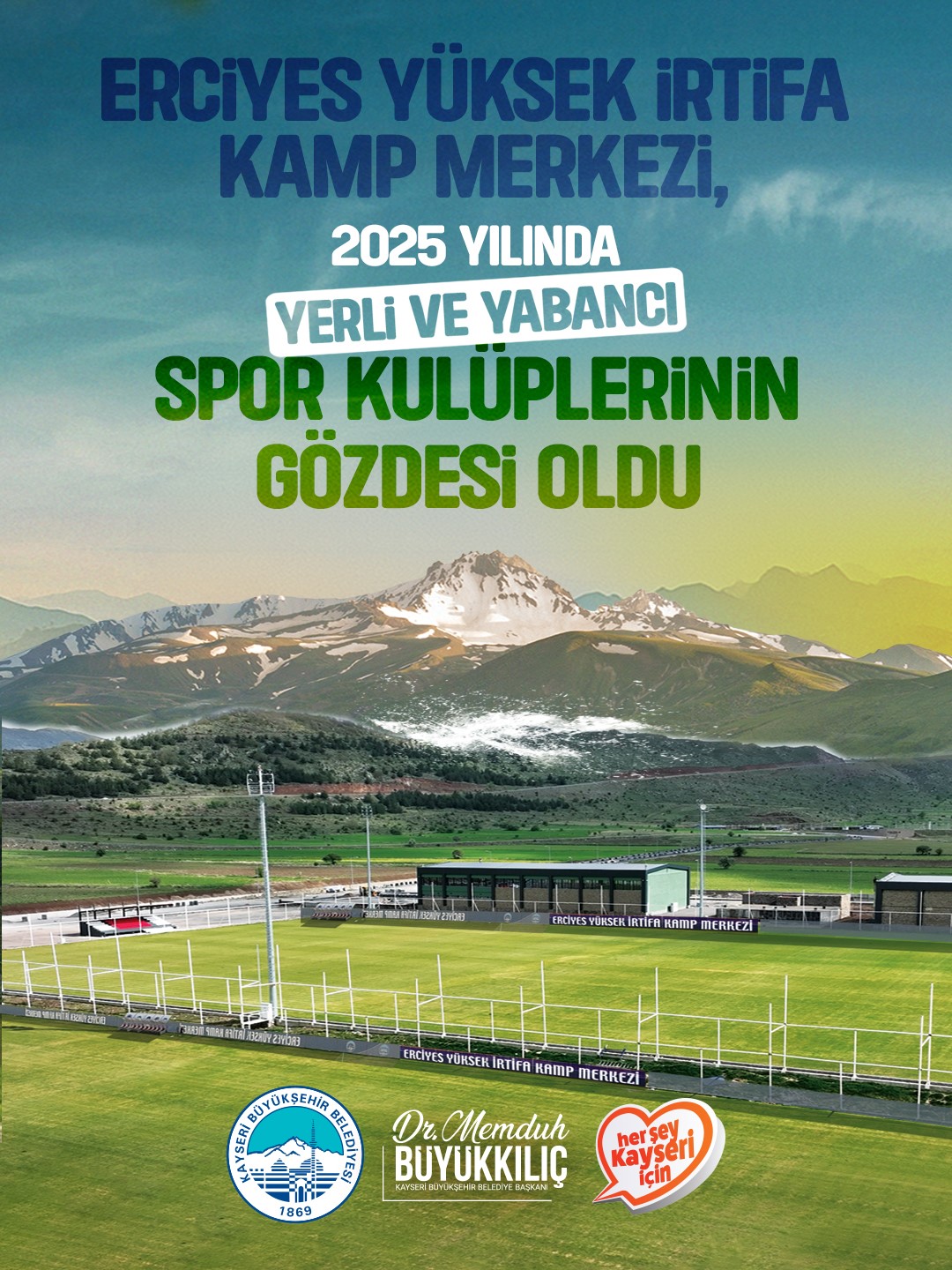 Erciyes Yüksek İrtifa Kamp Merkezi, 2025’te sporun zirvesi oldu
