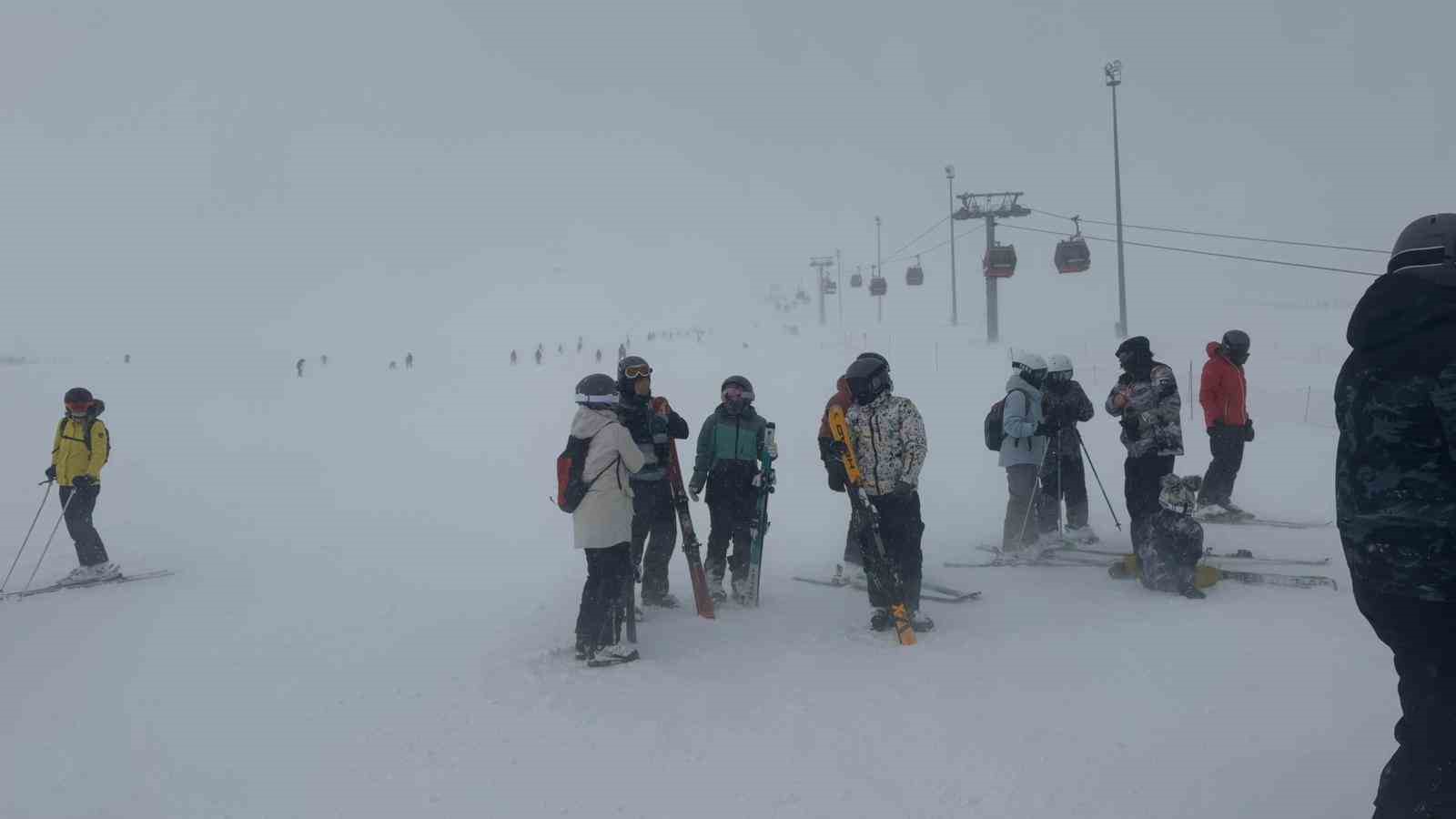 Erciyes’te kar kalınlığı 130 santime ulaştı
