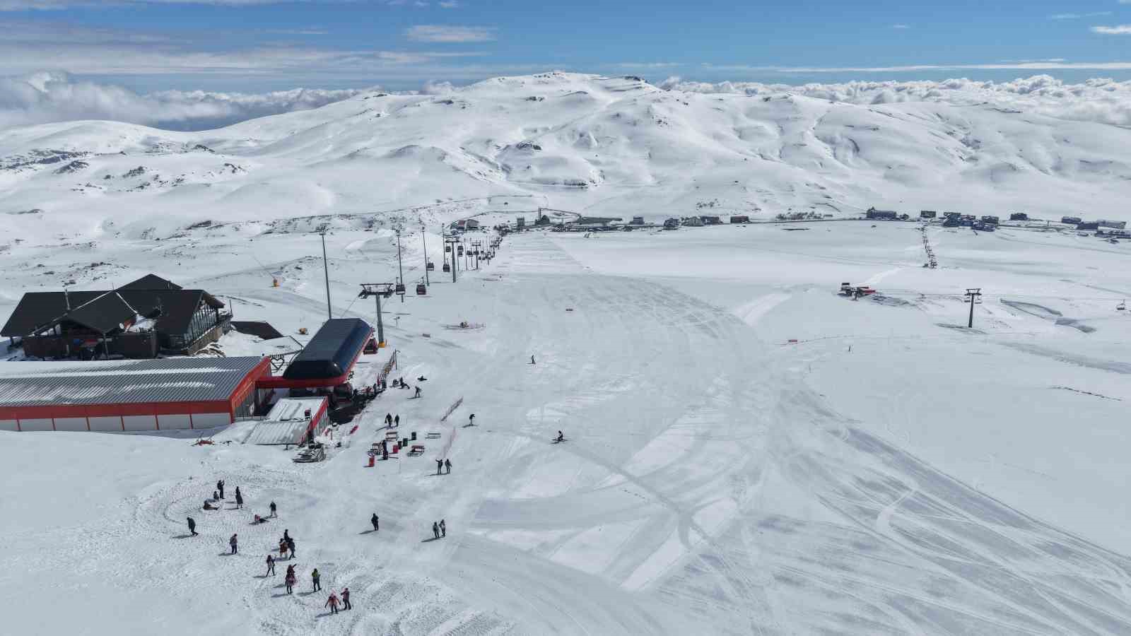 Erciyes’te kayak keyfi nisanda da sürecek
