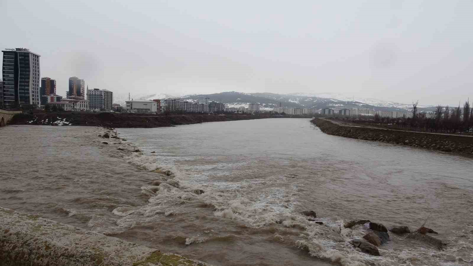 Eriyen kar suları, Türkiye’nin en uzun ırmağı olan Kızılırmak’ı coşturdu
