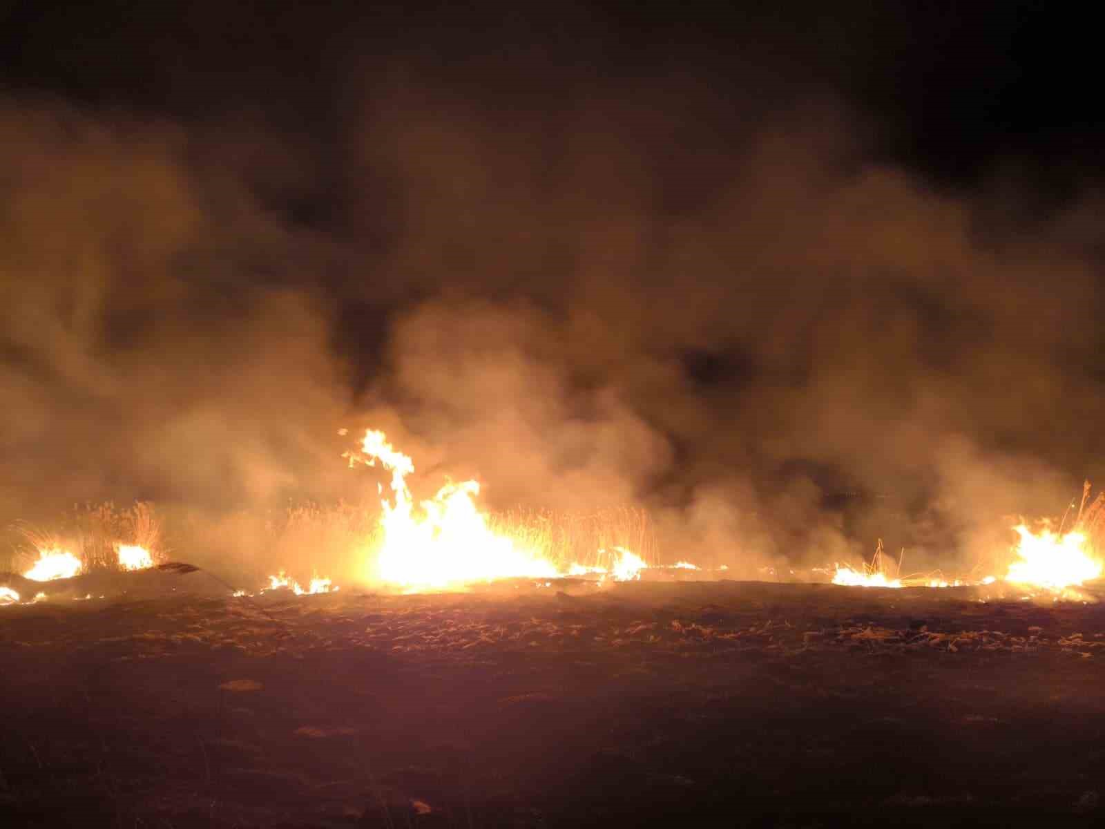 Erzincan’da anız yangını korkuttu
