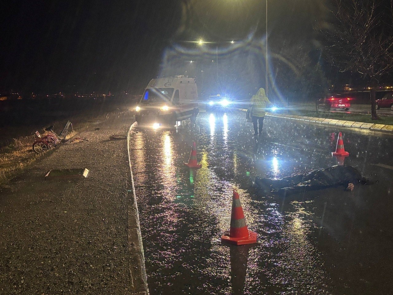 Erzincan’da bisiklet sürücüsü trafik kazasında hayatını kaybetti
