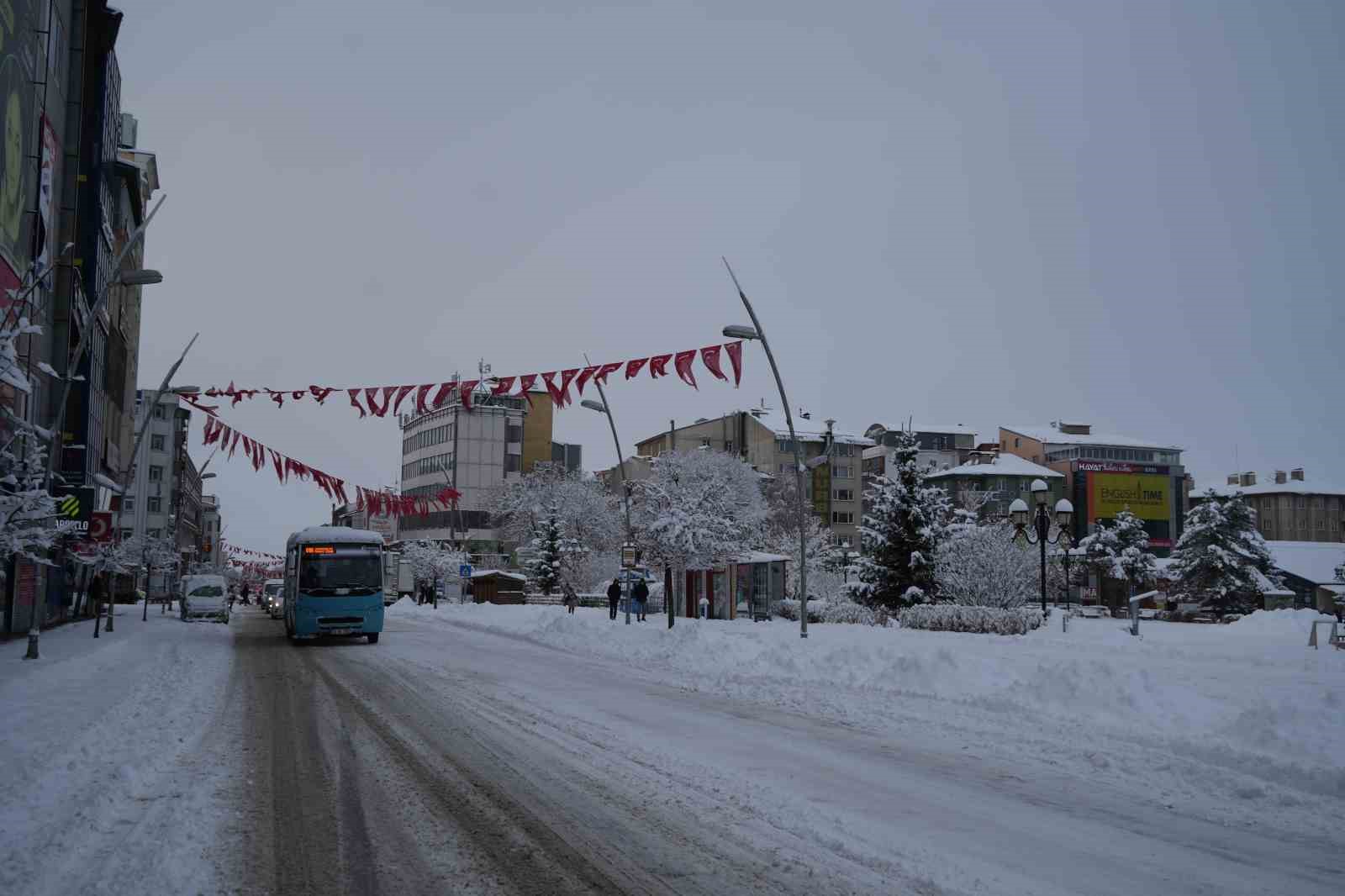 Erzurum yine beyaza büründü: 775 köy yolu ulaşıma kapandı
