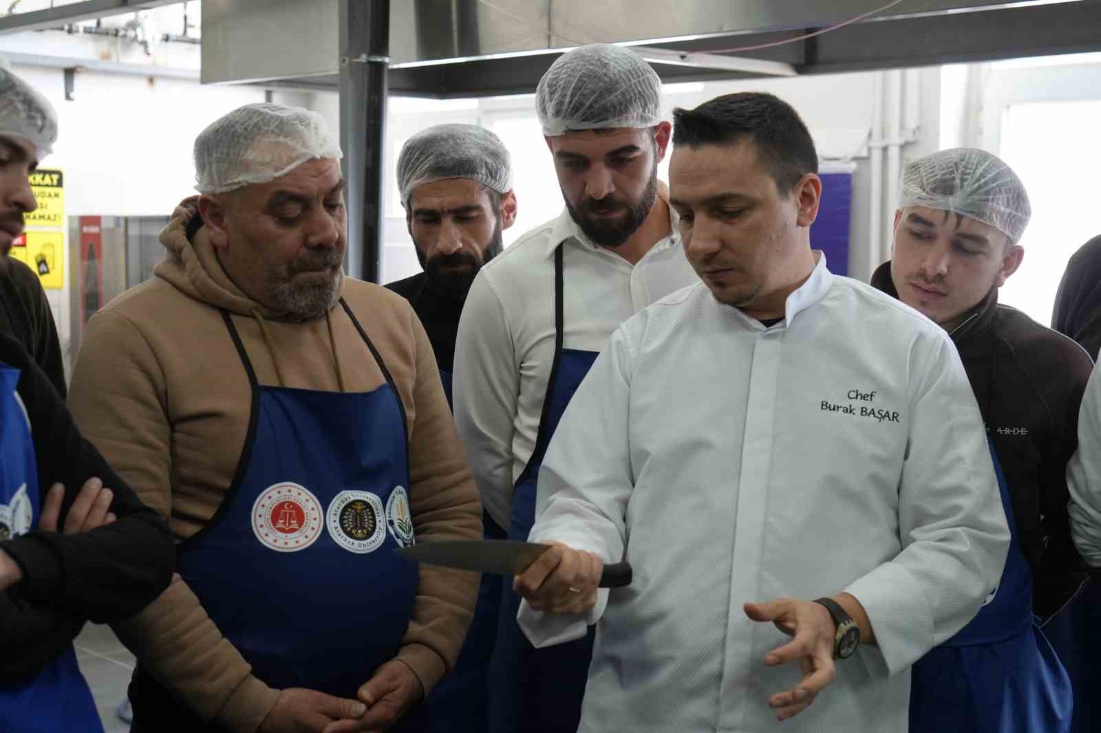 Erzurum’da ezber bozan proje: Mahkumlara "lezzetli" bir gelecek
