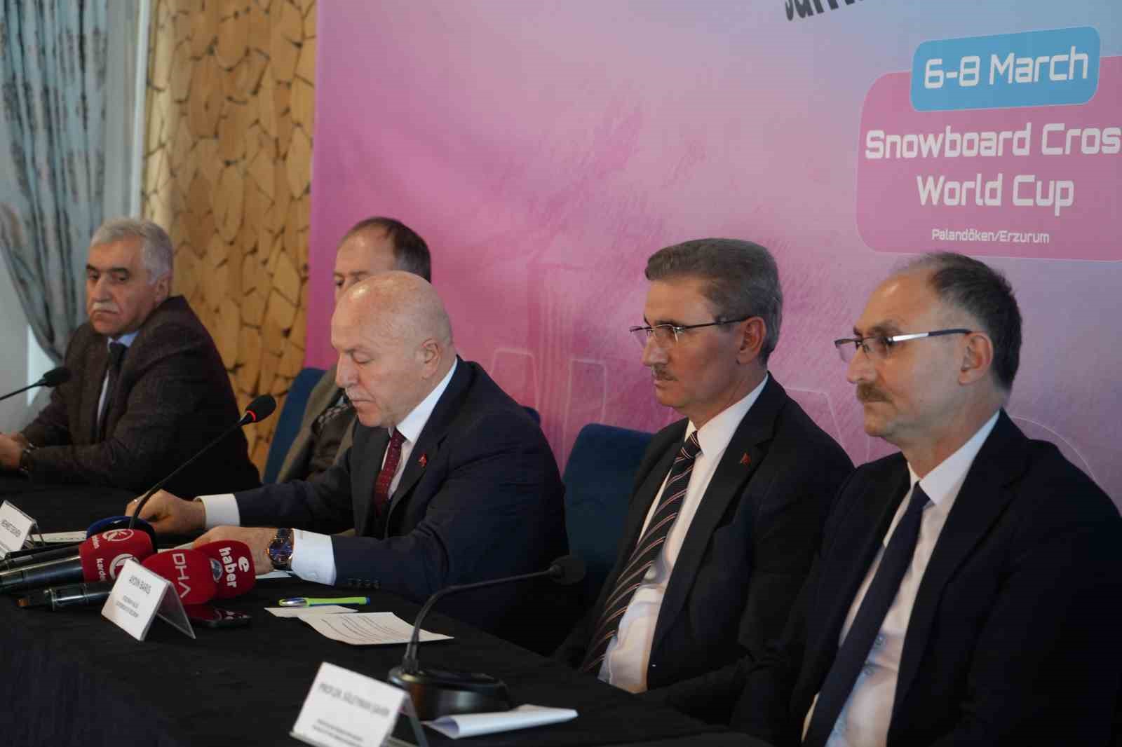 Erzurum’da FIS SBX Snowboard Dünya Kupası heyecanı
