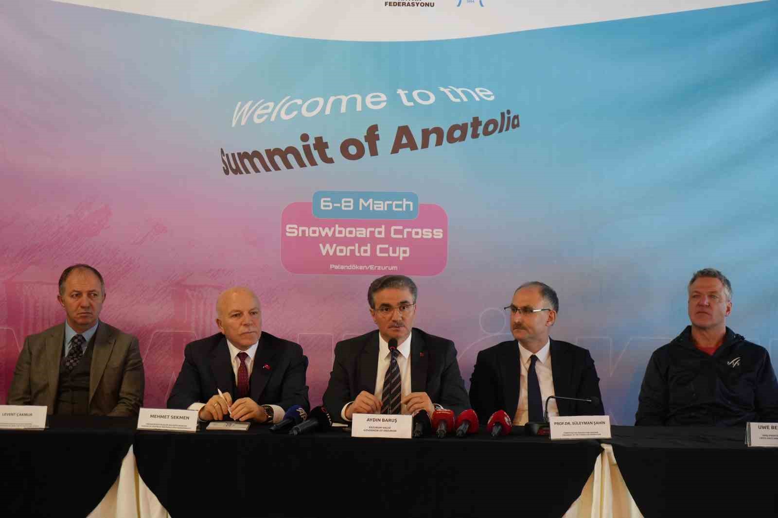 Erzurum’da FIS SBX Snowboard Dünya Kupası heyecanı
