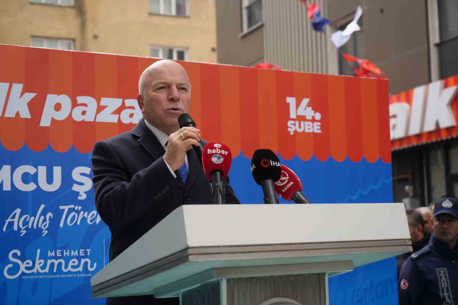 Erzurum’da halk pazarlarının 14. şubesi açıldı
