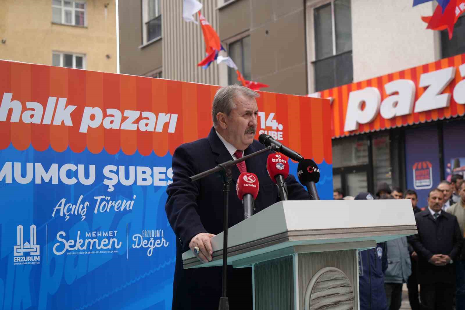 Erzurum’da halk pazarlarının 14. şubesi açıldı
