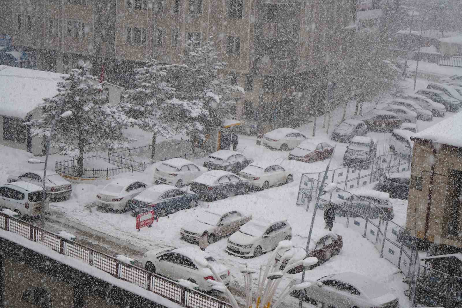 Erzurum’da kar sebebiyle 312 köyün yolu kapalı
