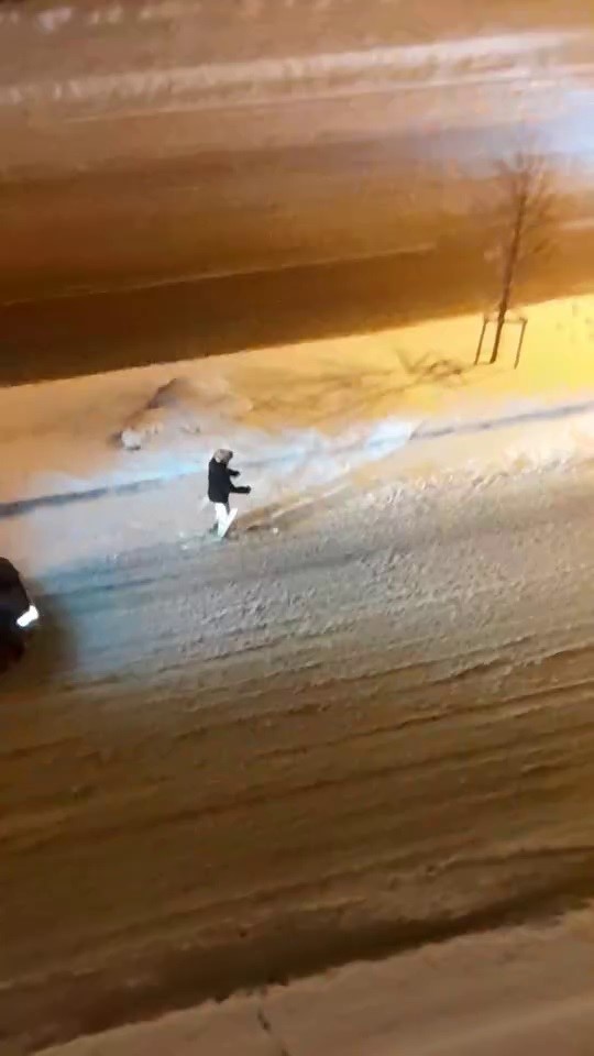 Erzurum’da kar yağışı hayatı olumsuz etkiliyor
