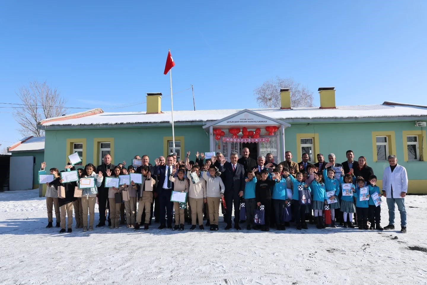 Erzurum’da karne heyecanı
