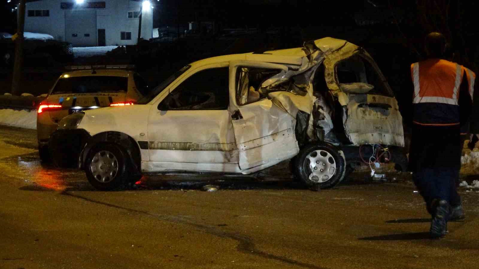 Erzurum’da trafik kazası: 2 yaralı
