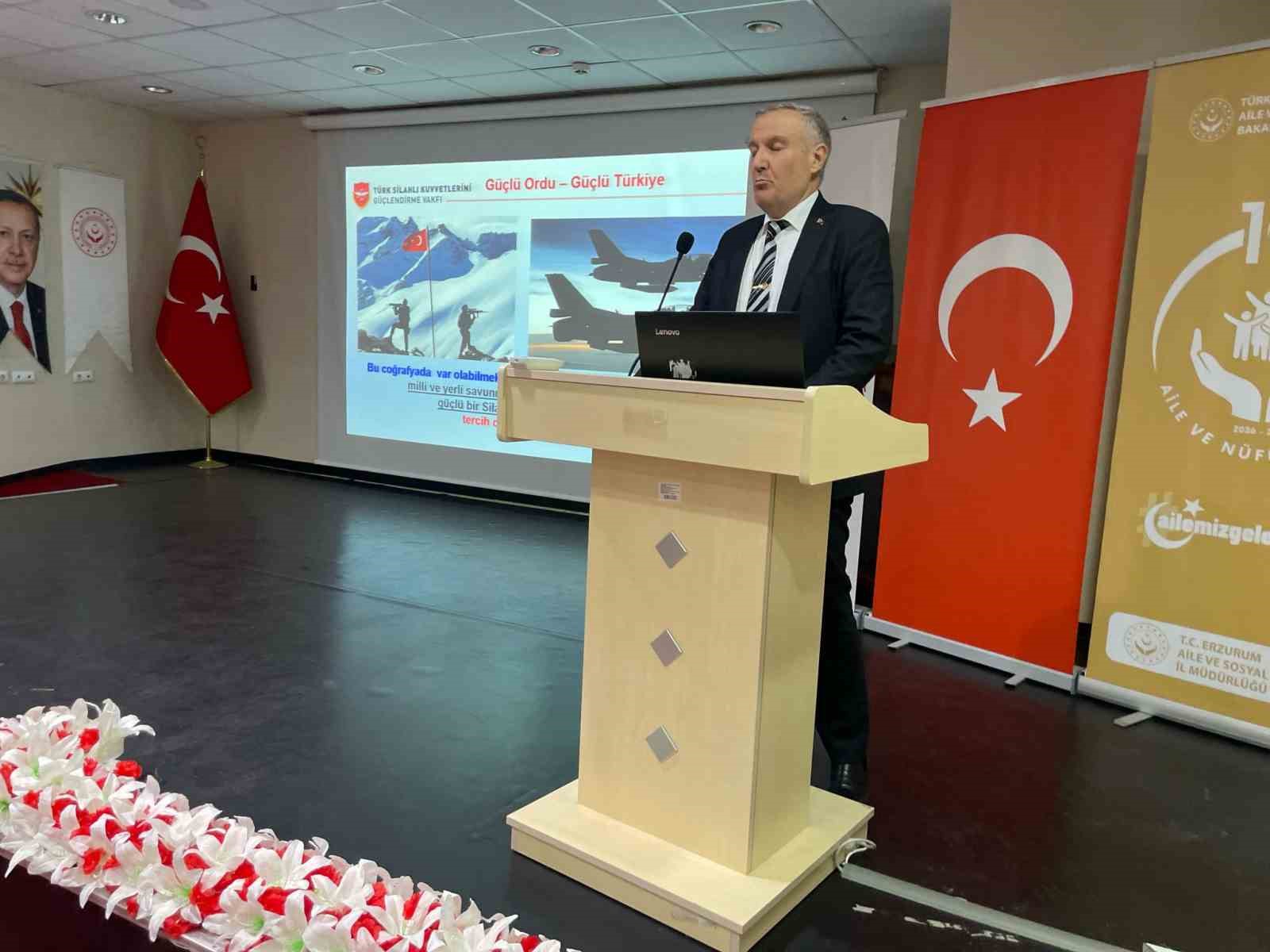 Erzurum’da TSK Güçlendirme Vakfı’nın faaliyetleri paylaşıldı
Erzurum’da TSK Güçlendirme Vakfı’nın faaliyetleri paylaşıldı