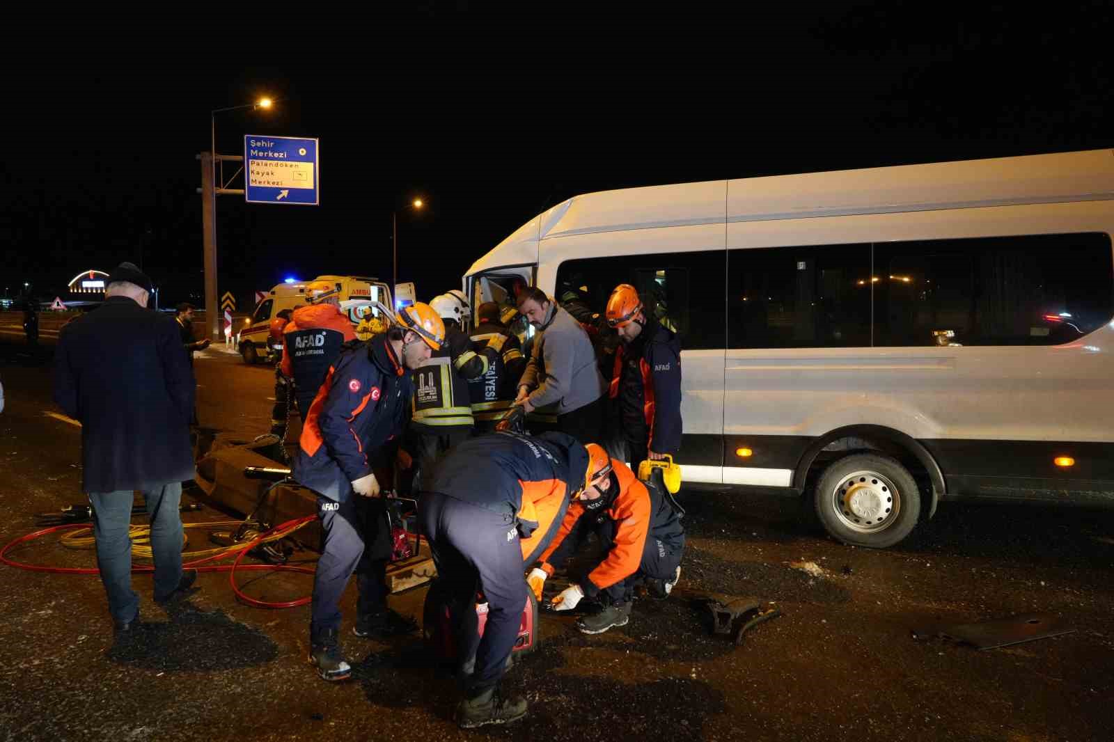 Erzurum’da zincirleme kaza: 5 yaralı
