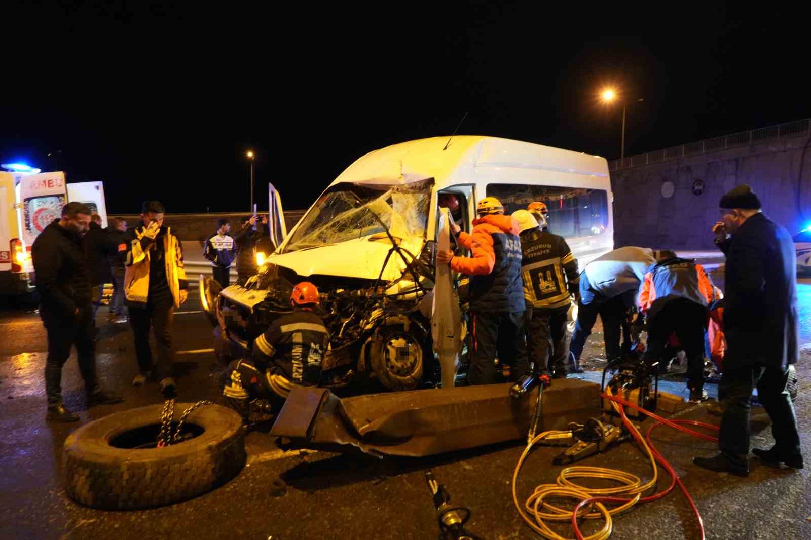 Erzurum’da zincirleme kaza: 5 yaralı
